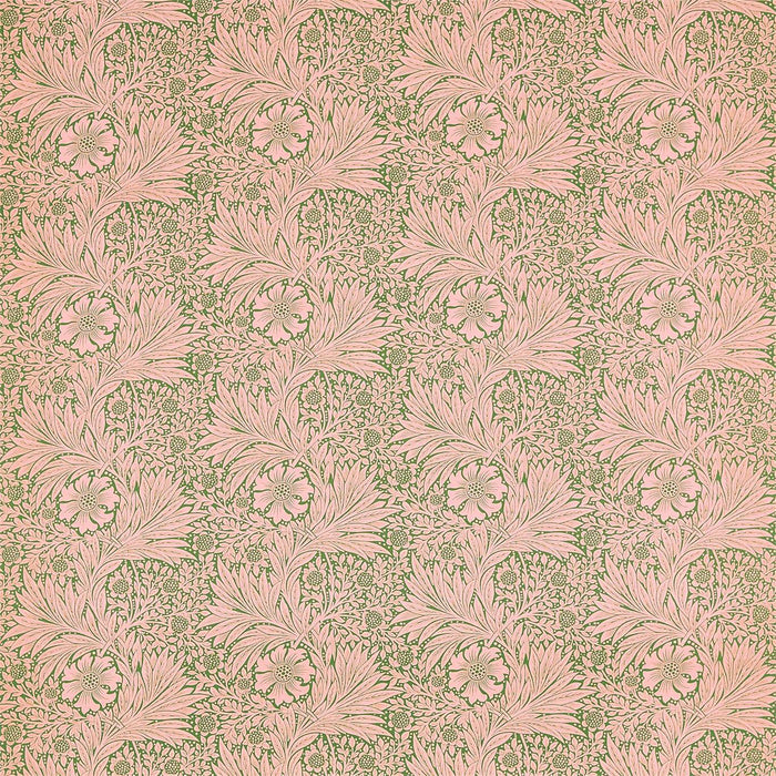 Morris & Co Marigold Olive/Pink 226847 Fabric Sample DBPF226847