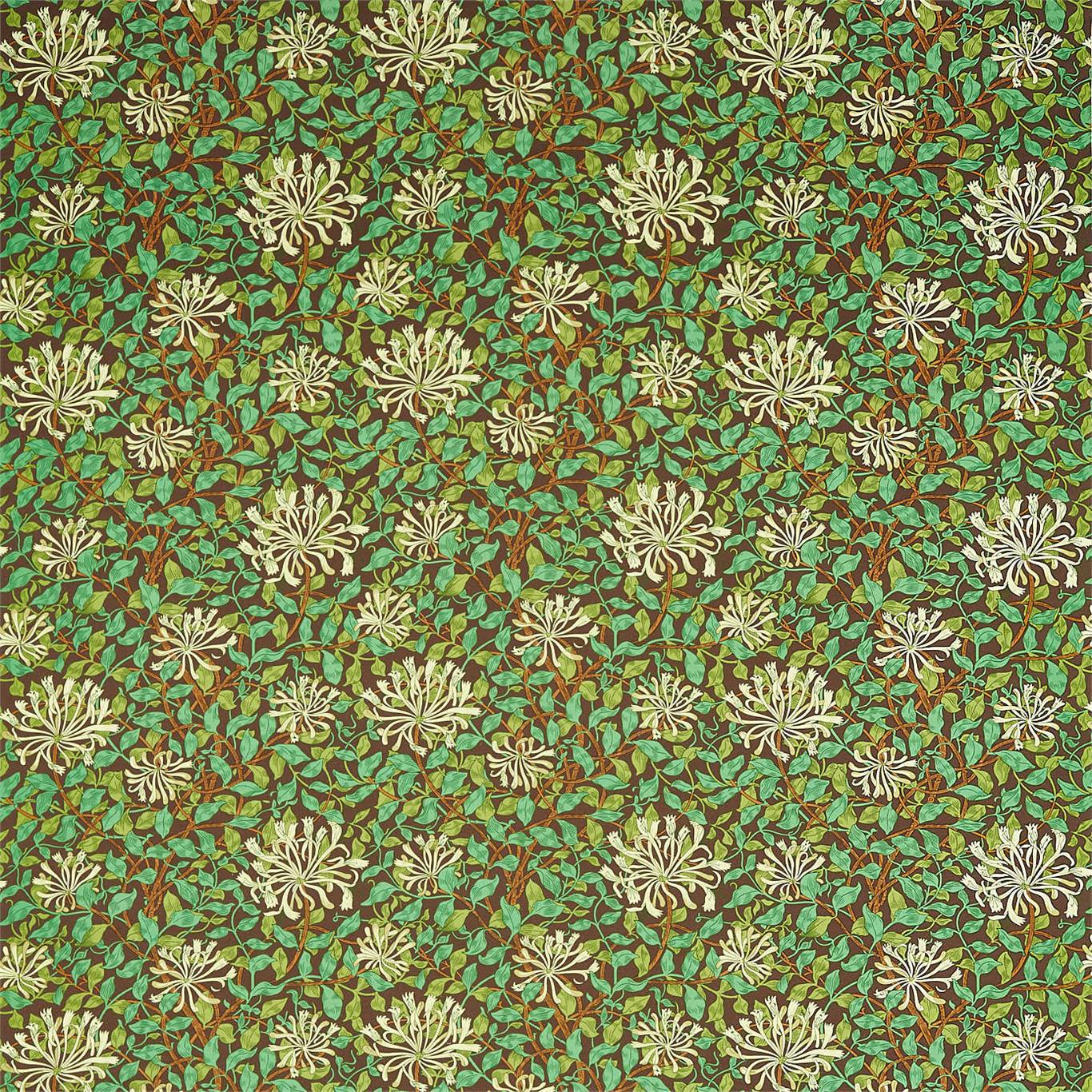 Morris & Co Honeysuckle Autumn 226851 Fabric Sample DBPF226851