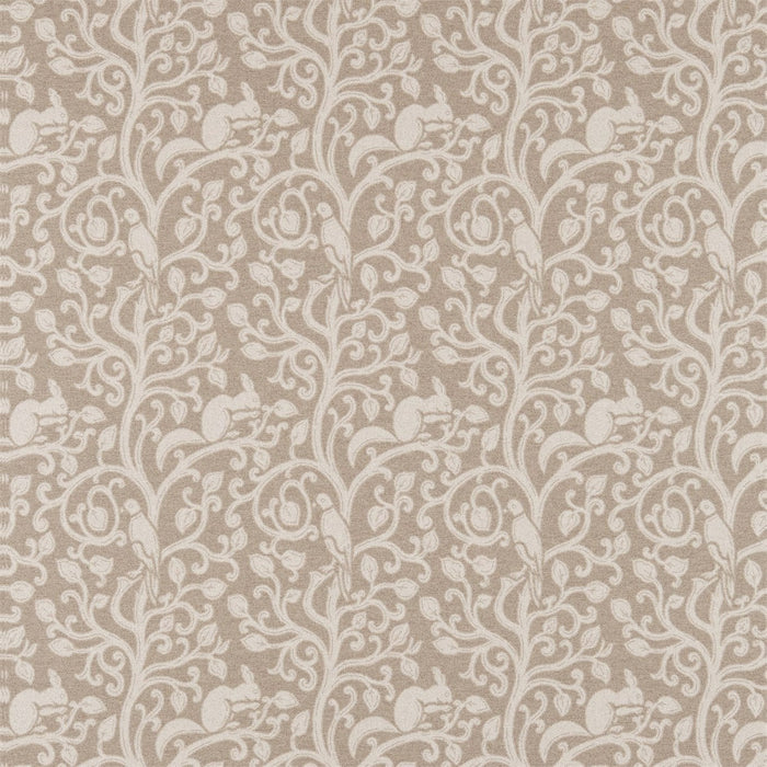 Sanderson Squirrel & Dove Wool Linen 233265 Fabric Sample DBYR233265