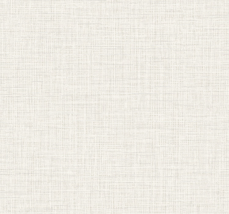 Seabrook Designs Glitter Faux Finish White Linen Wallpaper DC60700