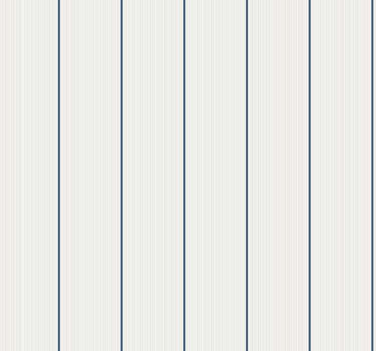 Seabrook Designs Rockefeller Stripe Navy Wallpaper DC61404