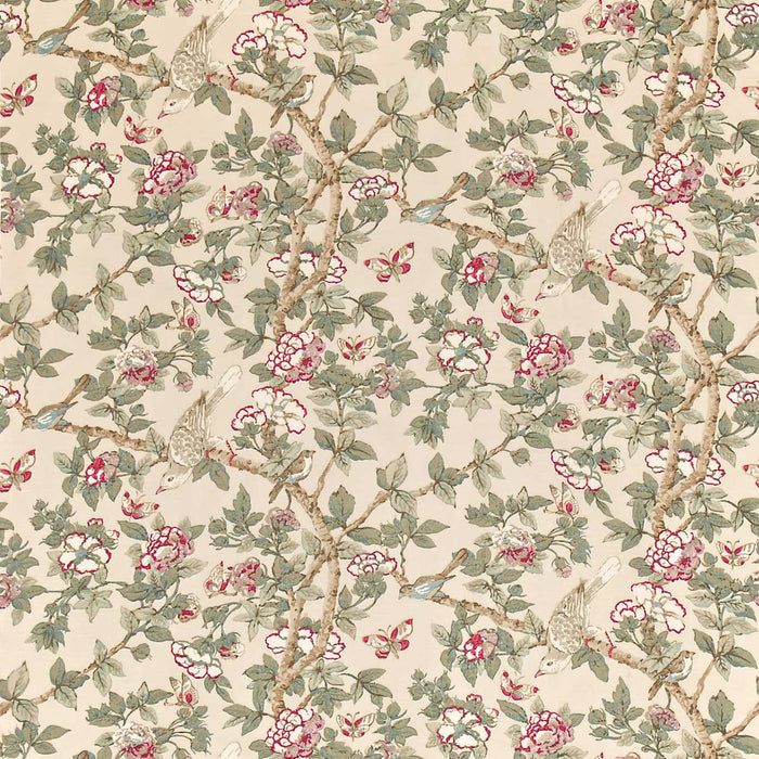 Sanderson Caverley Rose/ Pewter CA201 Fabric Sample DCAVCA201