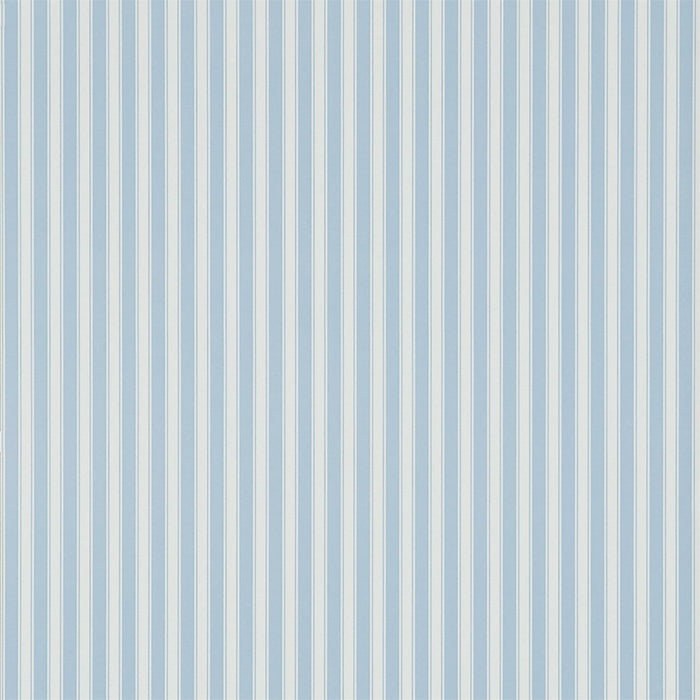 Sanderson New Tiger Stripe Blue/ Ivory TP106 Wallpaper Sample DCAVTP106