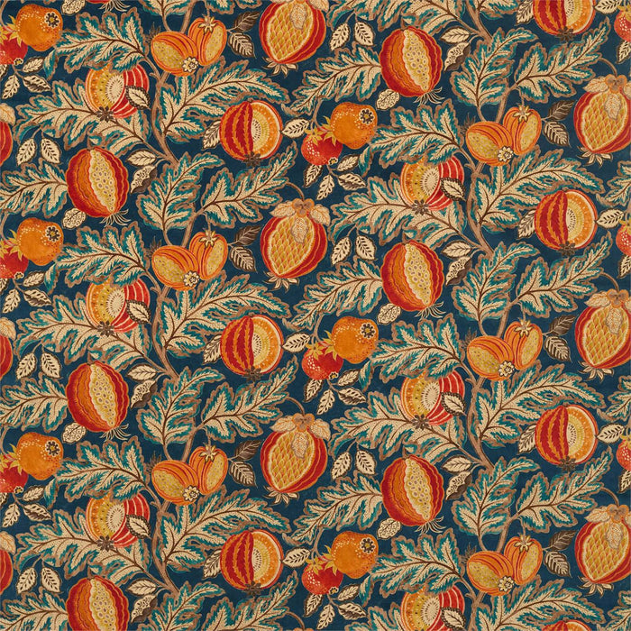 Sanderson Cantaloupe Tumeric/Indigo 226636 Fabric Sample DCEF226636