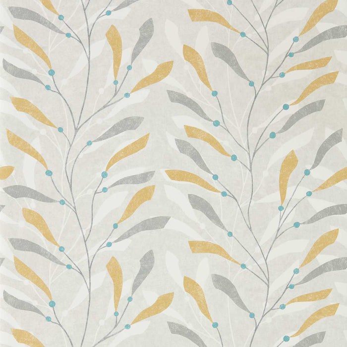 Sanderson Sea Kelp Ochre/Slate 216568 Wallpaper Sample DCOA216568