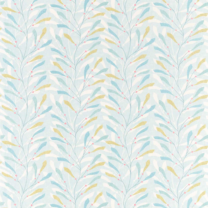 Sanderson Sea Kelp Aqua/Lichen 226498 Fabric Sample DCOA226498