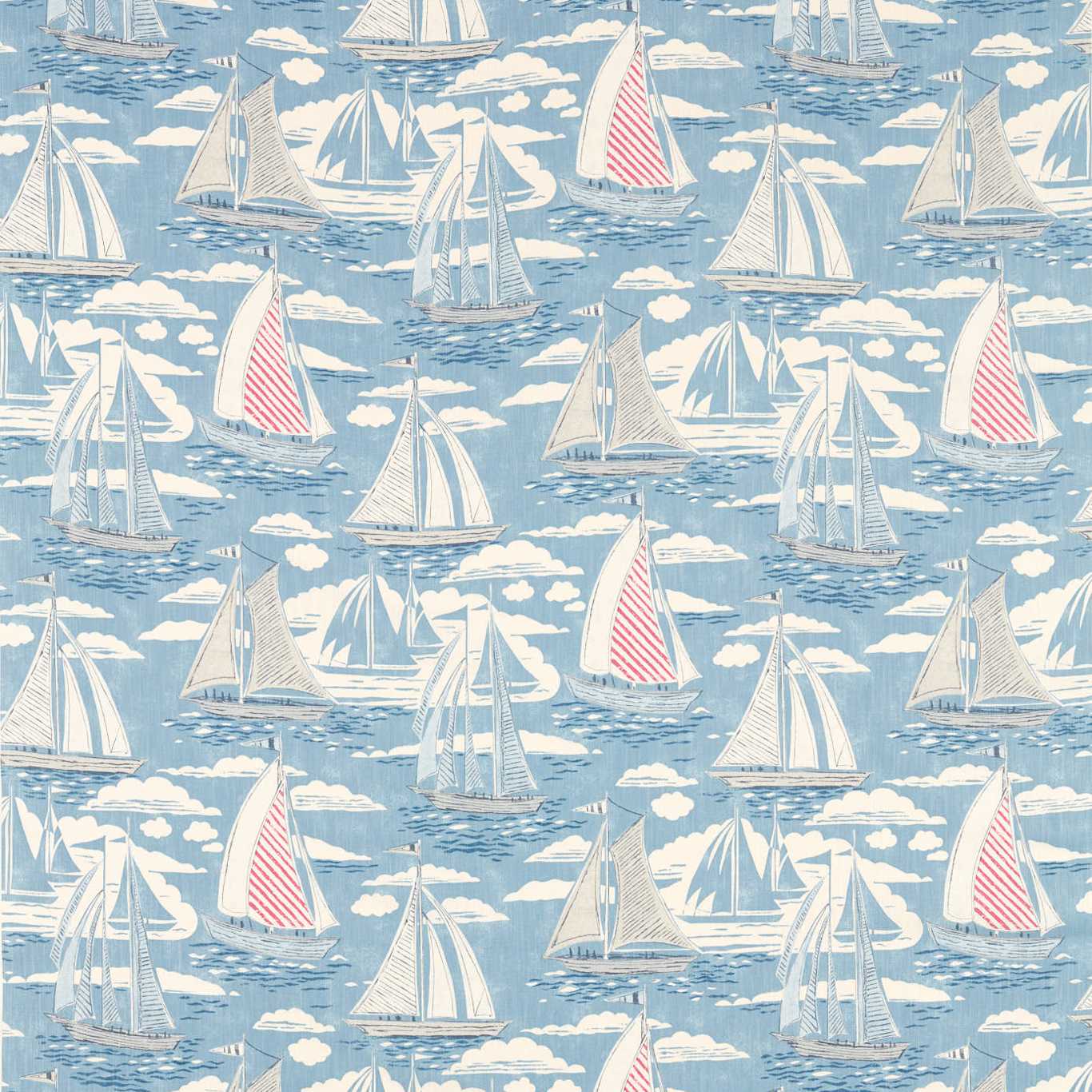 Sanderson Sailor Nautical 226503 Fabric Sample DCOA226503