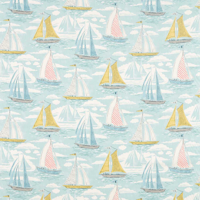 Sanderson Sailor Aqua 226505 Fabric Sample DCOA226505