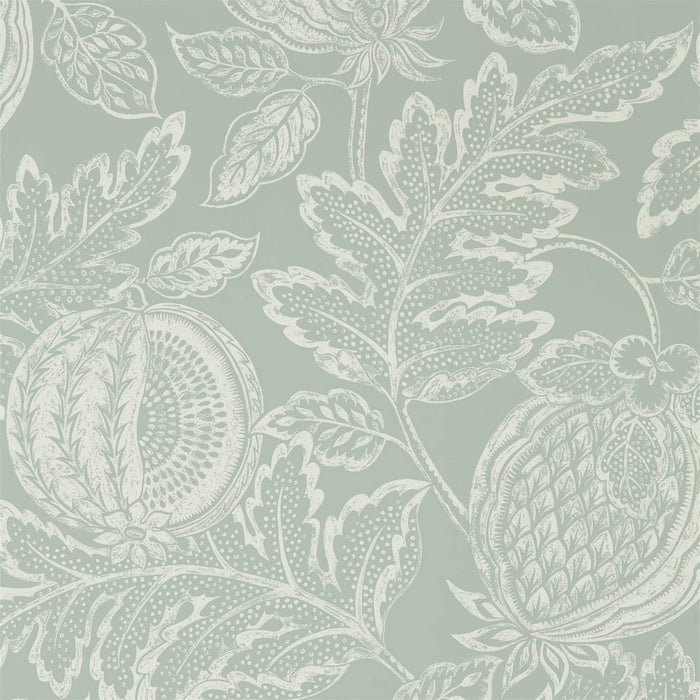 Sanderson Cantaloupe English Grey 216761 Wallpaper Sample DCPW216761