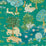 Sanderson Pamir Garden Teal/Peacock 216765 Wallpaper Sample DCPW216765