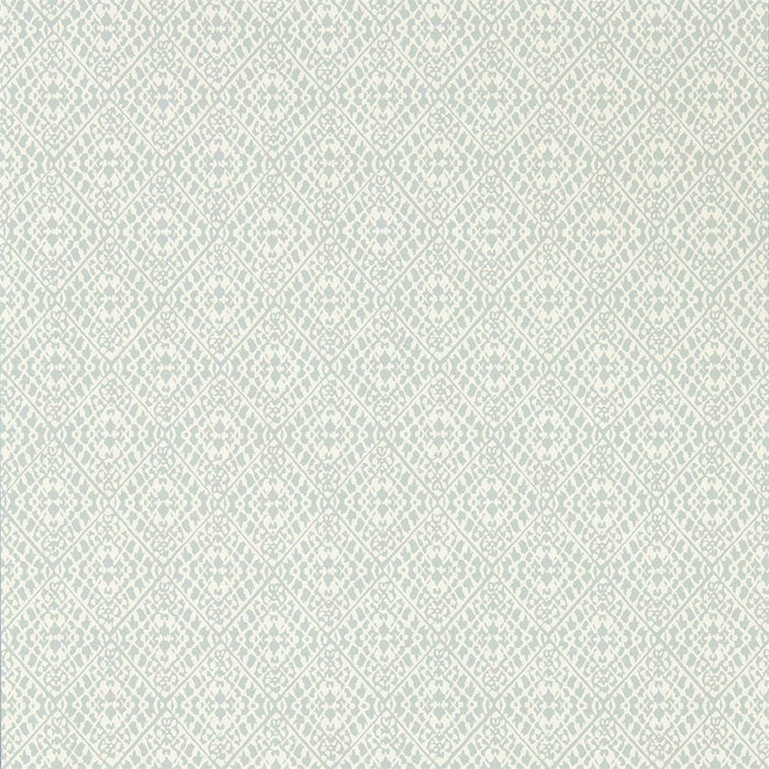 Sanderson Pinjara Trellis Blue Clay 216789 Wallpaper Sample DCPW216789