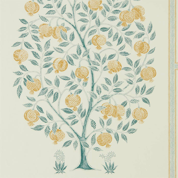 Sanderson Anaar Tree English Grey/Woad 216792 Wallpaper Sample DCPW216792