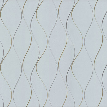 York Wavy Stripe Light Blue Wallpaper DD3701