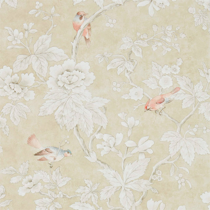 Sanderson Chiswick Grove Gold 216385 Wallpaper Sample DDAM216385