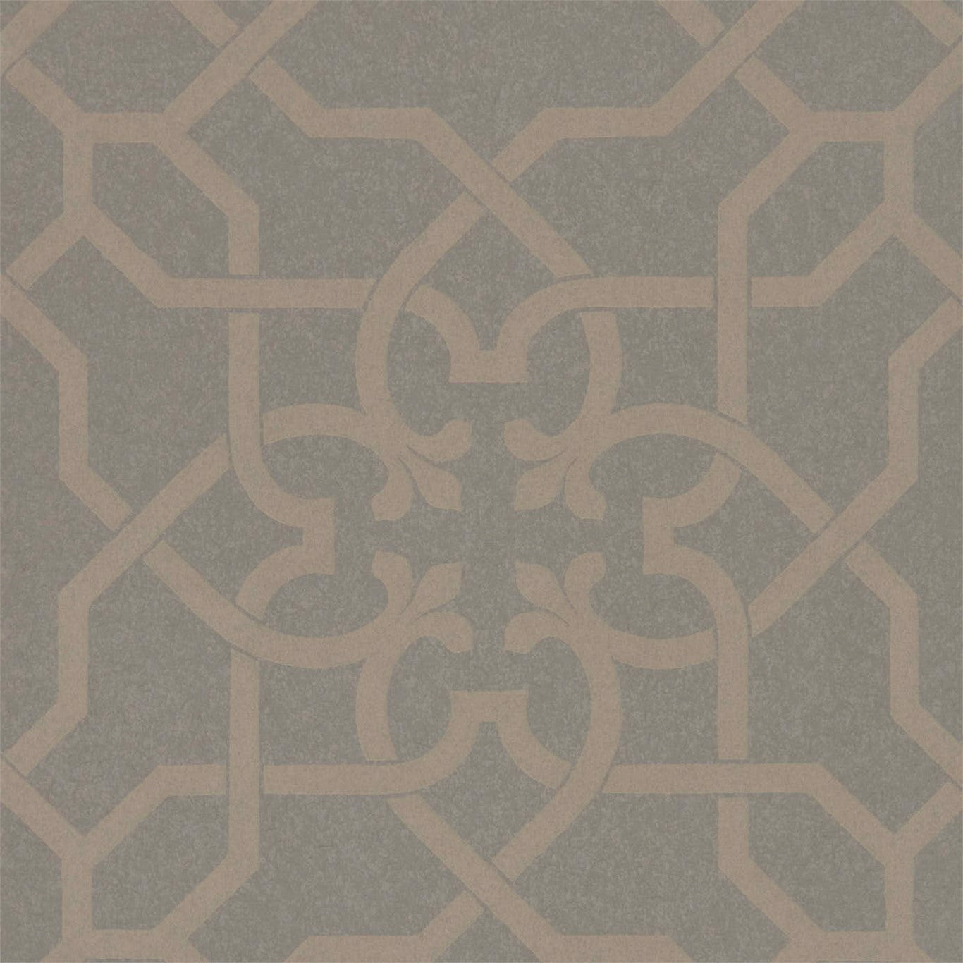 Sanderson Mawton Charcoal/Gilver 216419 Wallpaper Sample DDAM216419