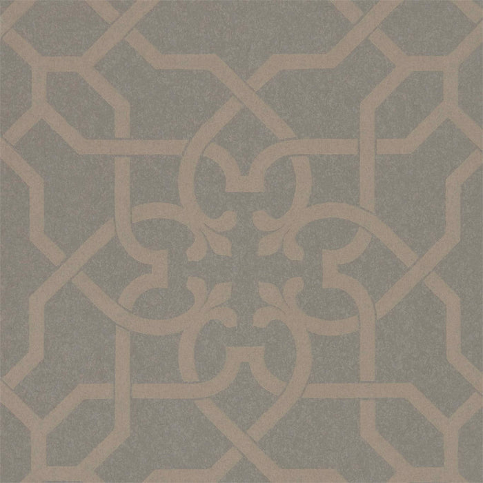 Sanderson Mawton Charcoal/Gilver 216419 Wallpaper Sample DDAM216419