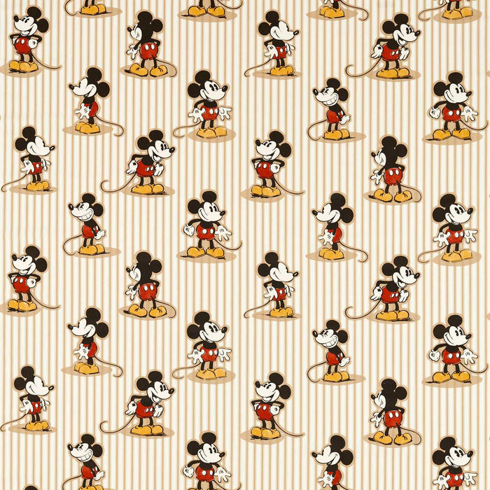 Sanderson Mickey Stripe Peanut Fabric Sample DDIF227152