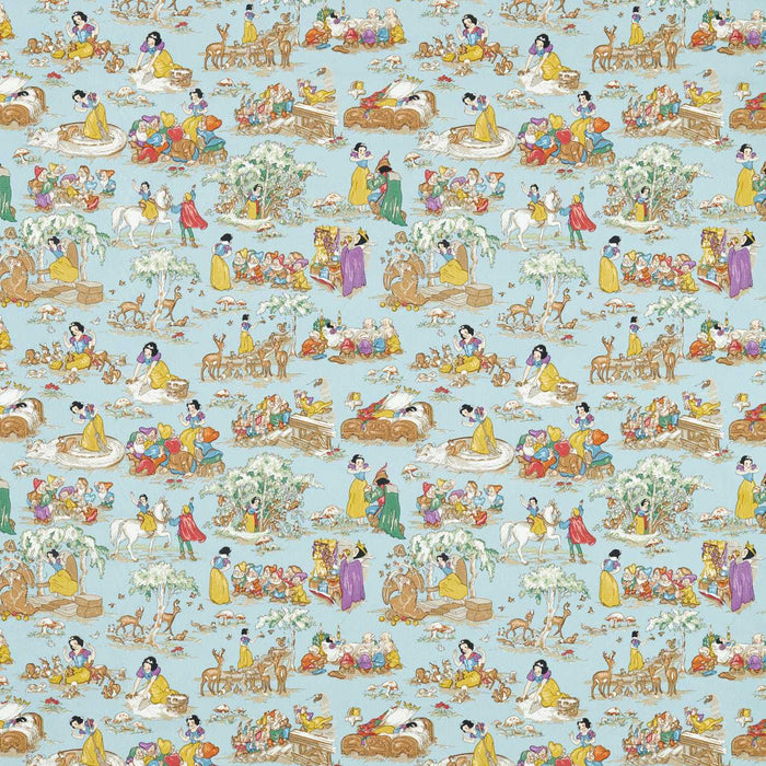 Sanderson Snow White Puddle Blue Fabric DDIF227153