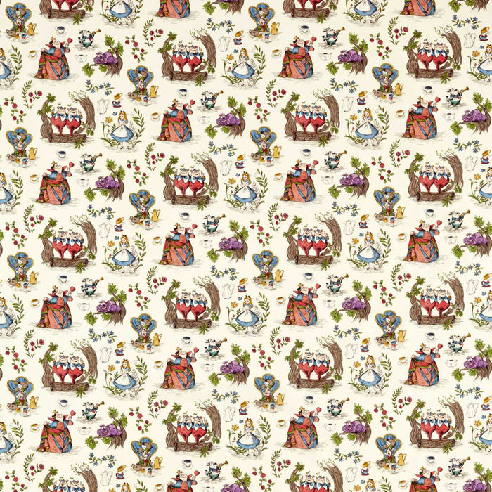 Sanderson Alice in Wonderland Hundreds & Thousands Fabric DDIF227166