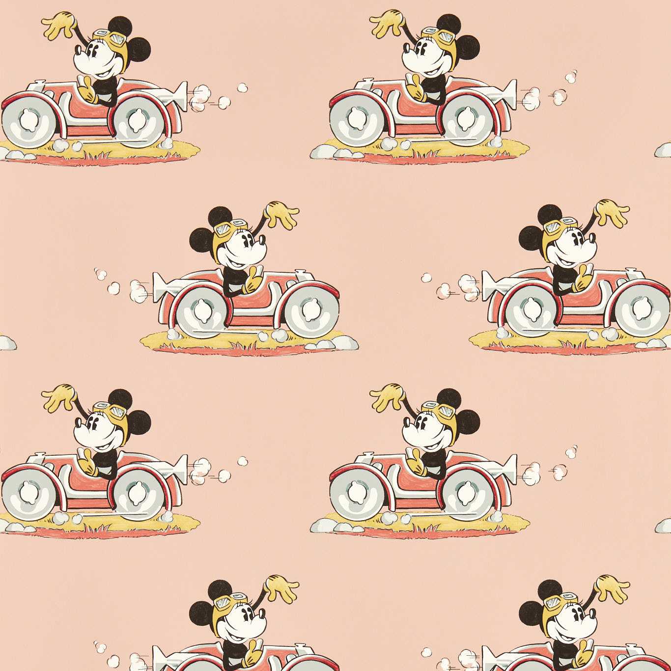 Sanderson Minnie On the Move Candy Floss Wallpaper DDIW217268