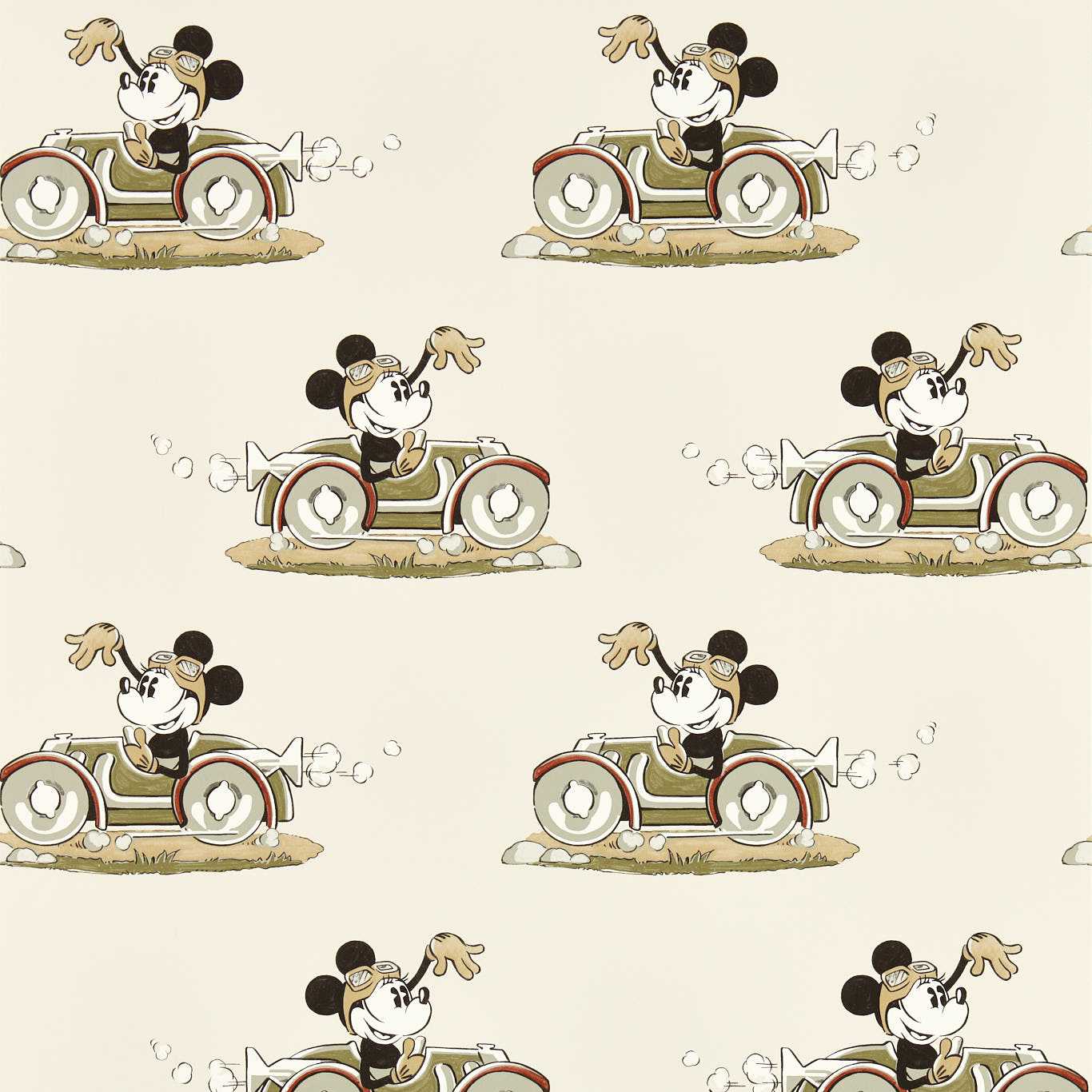 Sanderson Minnie On the Move Babyccino Wallpaper DDIW217270