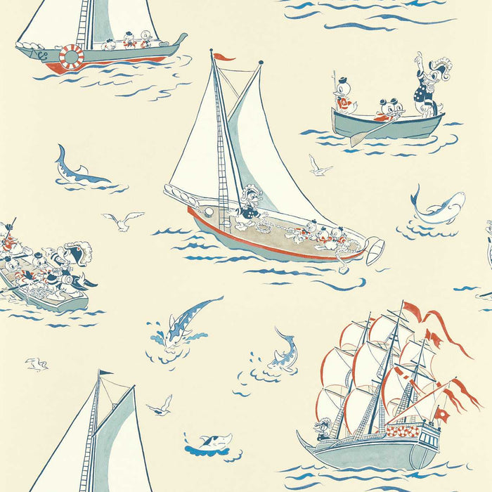 Sanderson Donald Nautical Sea Salt Wallpaper DDIW217282