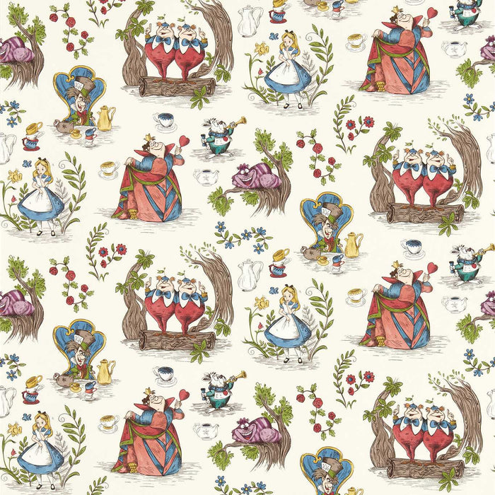 Sanderson Alice in Wonderland Hundreds & Thousands Wallpaper DDIW217287