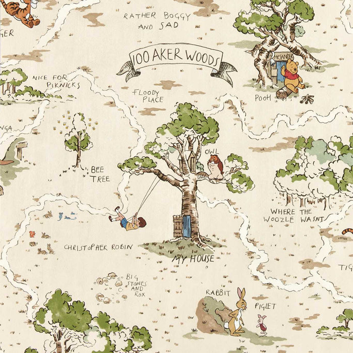 Sanderson Hundred Acre Wood Cashew Wallpaper DDIW217291