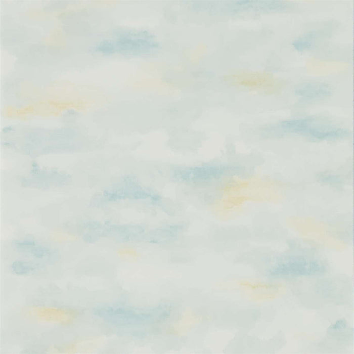 Sanderson Bamburgh Sky Estuary Blue 216515 Wallpaper Sample DEBB216515