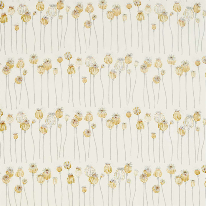 Sanderson Poppy Pods Sienna/Dove 226430 Fabric Sample DEBB226430