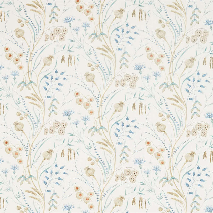 Sanderson Summer Harvest Cornflower/Wheat 226434 Fabric Sample DEBB226434