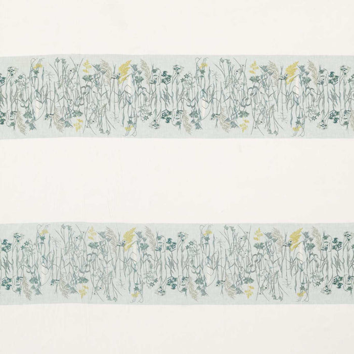 Sanderson Pressed Flowers Mist/Linden 236556 Fabric Sample DEBB236556