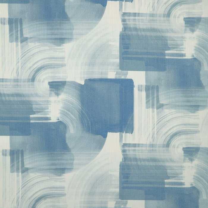 Kravet Basics Deco Swirl Ocean Fabric Sample DECO SWIRL.5.0