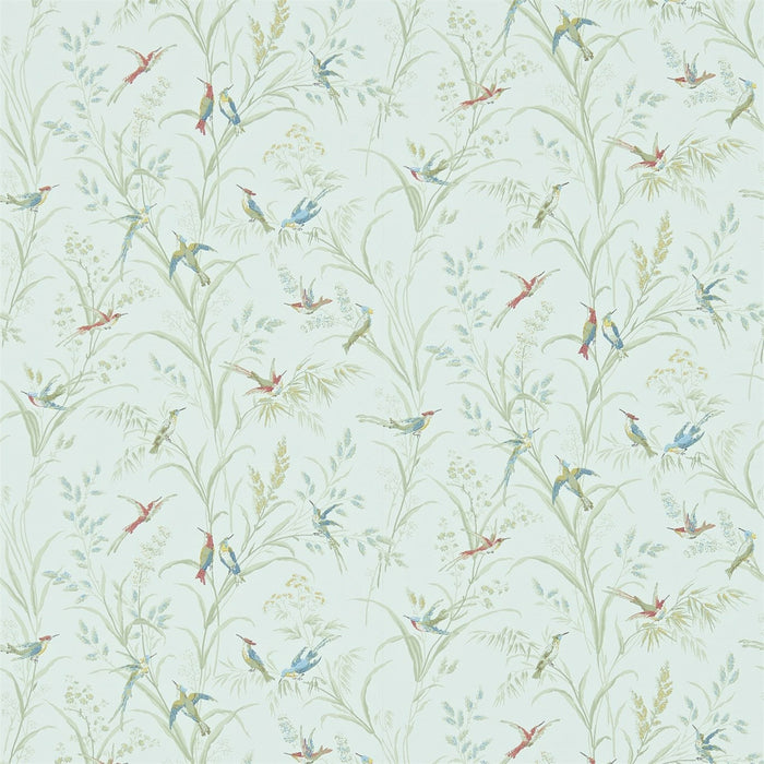 Sanderson Tuileries Sage/Multi 214082 Wallpaper Sample DFAB214082