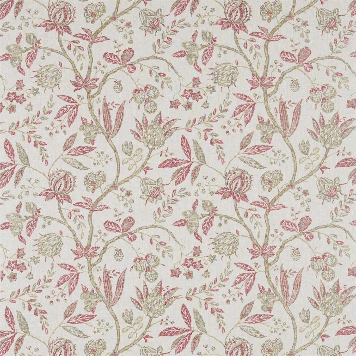 Sanderson Solaine Russet/Cream 223975 Fabric Sample DFAB223975