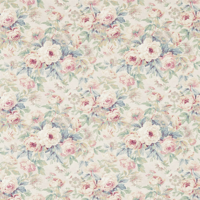 Sanderson Amelia Rose Wedgwood/Rose 223977 Fabric Sample DFAB223977