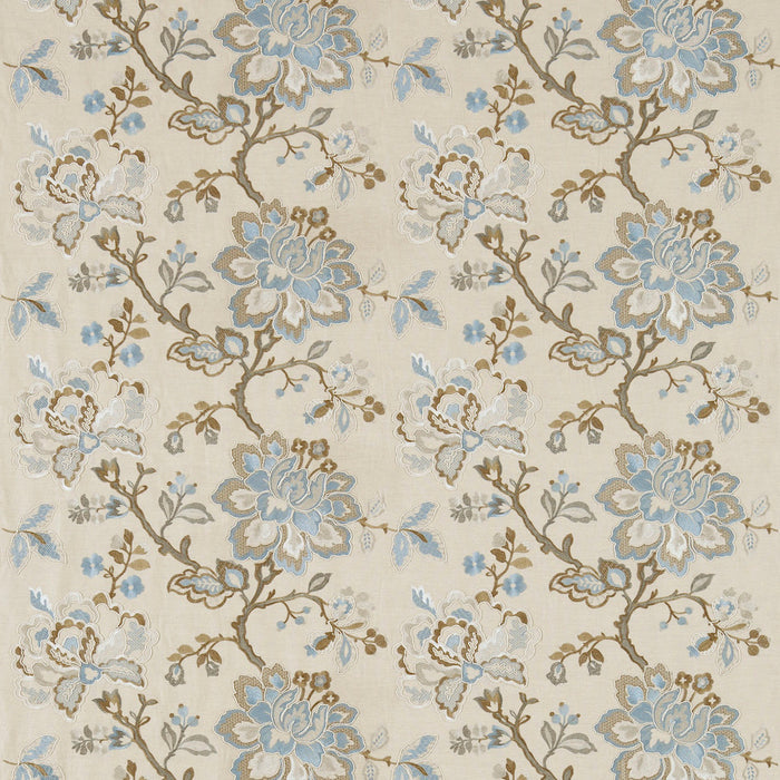 Sanderson Angelique Wedgwood/Sable 233996 Fabric Sample DFAB233996