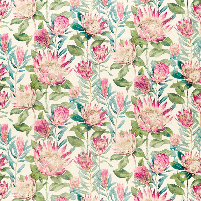 Sanderson King Protea Rhodera 226573 Fabric Sample DGLA226573