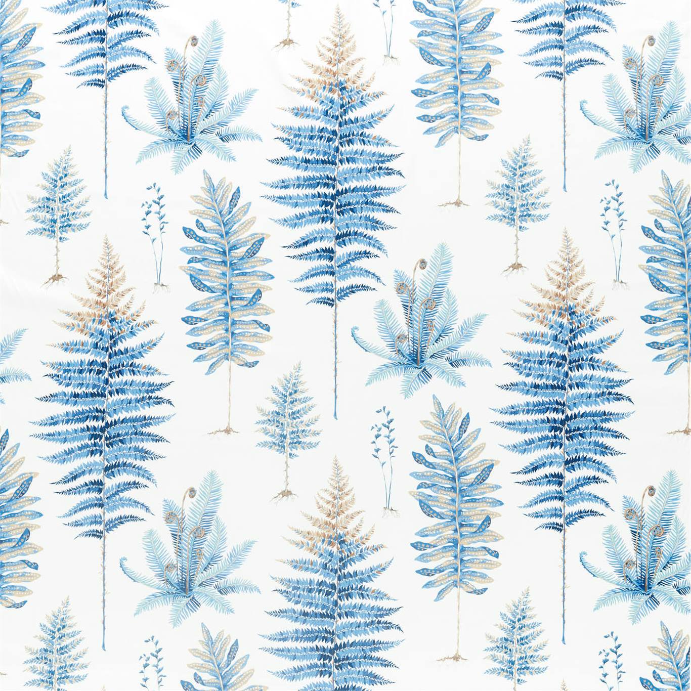 Sanderson Fernery China Blue 226580 Fabric Sample DGLA226580