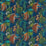 Sanderson Rain Forest Embroidery Tropical Night 236778 Fabric Sample DGLA236778