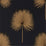 Sanderson Fan Palm Charcoal/Gold 216639 Wallpaper Sample DGLW216639