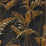 Sanderson Palm House Charcoal/Gold 216641 Wallpaper Sample DGLW216641