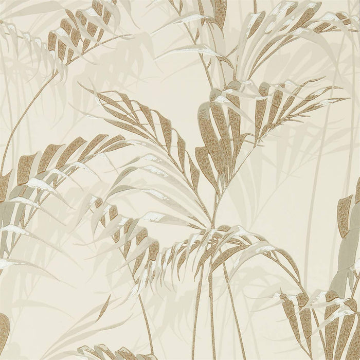 Sanderson Palm House Linen/Gilver 216644 Wallpaper Sample DGLW216644