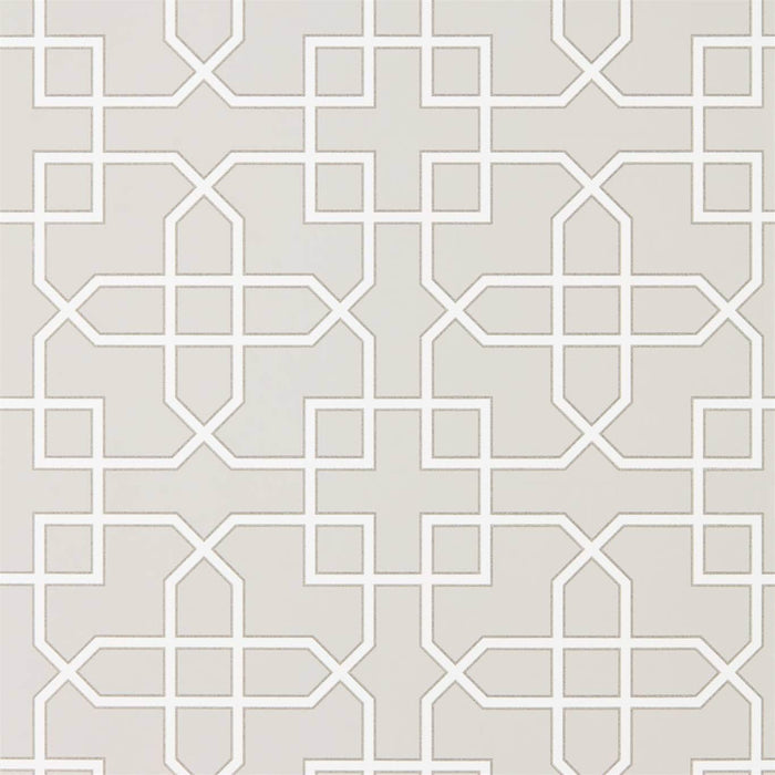 Sanderson Hampton Trellis Grey 216661 Wallpaper Sample DGLW216661