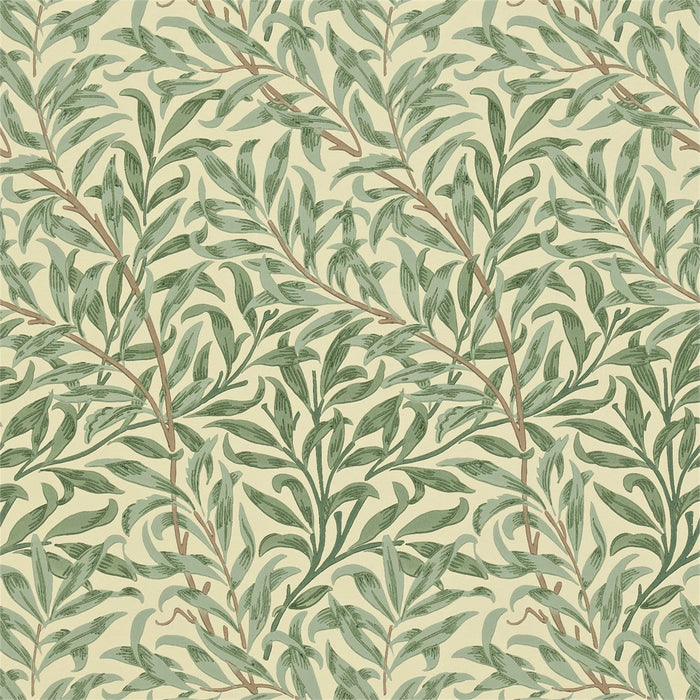 Morris & Co Willow Boughs Light Green WB101 Wallpaper Sample DGW1WB101