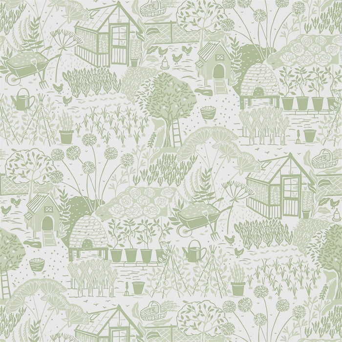 Sanderson The Allotment Fennel 216351 Wallpaper Sample DHPO216351