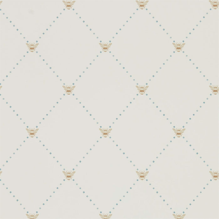 Sanderson Nectar Copper/Denim 216357 Wallpaper Sample DHPO216357