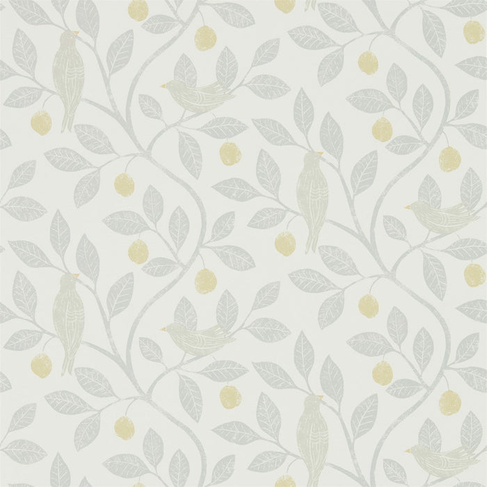 Sanderson Damson Tree Dijon/Mole 216363 Wallpaper Sample DHPO216363