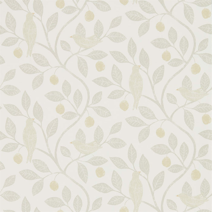 Sanderson Damson Tree Linen/Honey 216366 Wallpaper Sample DHPO216366