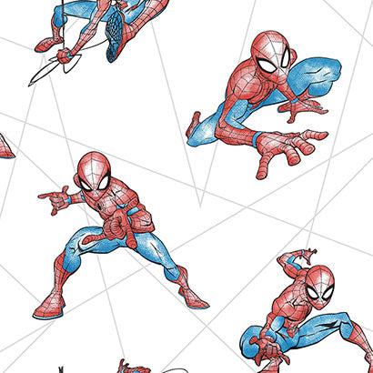 York Spider-Man Fracture Blue & Grey Wallpaper DI0939